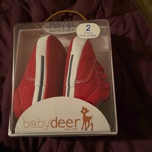 Baby deer shoes( red )